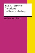 Cover: Geschichte der Bauernbefreiung - Reclam