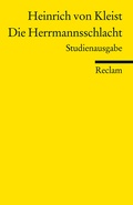 Cover: Die Herrmannsschlacht. Studienausgabe - Reclam