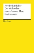 Cover: Der Verbrecher aus verlorener Ehre. Studienausgabe - Reclam