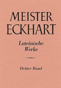 Cover: Meister Eckhart. Lateinische Werke Band 3: - Kohlhammer