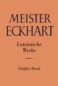 Cover: Meister Eckhart. Lateinische Werke Band 5 - Kohlhammer