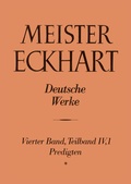 Cover: Meister Eckhart. Deutsche Werke Band 4,1: Predigten - Kohlhammer