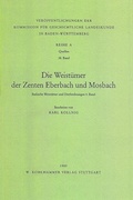Cover: Die Weist&uuml;mer der Zenten Eberbach und Mosbach - Kohlhammer