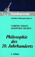 Cover: Philosophie des 20. Jahrhunderts - Kohlhammer