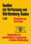 Cover: Quellen zur Entstehung der Verfassung von W&uuml;rttemberg-Baden: September bis Oktober 1946 - Kohlhammer