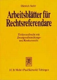 Abbildung von: Arbeitsblätter für Rechtsreferendare - Mohr Siebeck