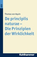 Cover: De principiis naturae - Die Prinzipien der Wirklichkeit. BonD - Kohlhammer