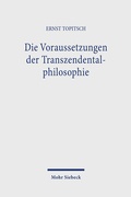 Cover: Die Voraussetzungen der Transzendentalphilosophie - Mohr Siebeck