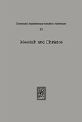 Cover: Messiah and Christos - Mohr Siebeck