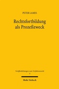 Abbildung von: Rechtsfortbildung als Prozeßzweck - Mohr Siebeck