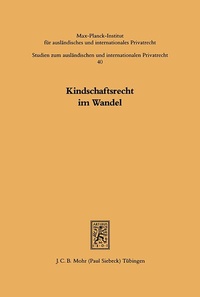 Abbildung von: Kindschaftsrecht im Wandel - Mohr Siebeck