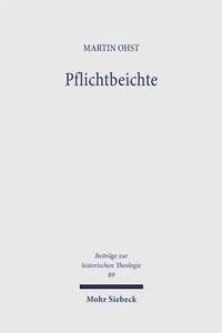 Enlarge image Cover: Pflichtbeichte - Mohr Siebeck