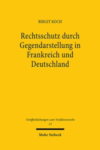 Abbildung von: Rechtsschutz durch Gegendarstellung in Frankreich und Deutschland - Mohr Siebeck