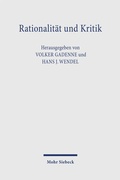 Cover: Rationalit&auml;t und Kritik - Mohr Siebeck