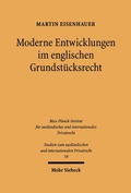 Cover: Moderne Entwicklungen im englischen Grundst&uuml;cksrecht - Mohr Siebeck