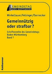Abbildung von: Gemeinnützig oder strafbar? - Kohlhammer