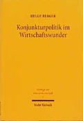 Cover: Konjunkturpolitik im Wirtschaftswunder - Mohr Siebeck