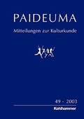Cover: Paideuma / PAIDEUMA 49/2003 - Kohlhammer