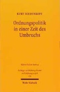Cover: Ordnungspolitik in einer Zeit des Umbruchs - Mohr Siebeck
