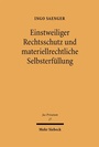 Cover: Einstweiliger Rechtsschutz und materiellrechtliche Selbsterfüllung - Mohr Siebeck