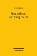 Cover: Pragmatismus und Jurisprudenz - Mohr Siebeck