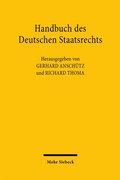 Cover: Handbuch des Deutschen Staatsrechts - Mohr Siebeck