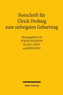 Cover: Festschrift für Ulrich Drobnig zum siebzigsten Geburtstag - Mohr Siebeck