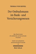 Abbildung von: Der Ombudsmann im Bank- und Versicherungswesen - Mohr Siebeck