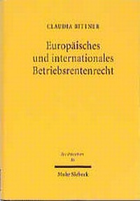 Abbildung von: Europäisches und internationales Betriebsrentenrecht - Mohr Siebeck