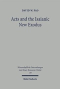 Cover: Acts and the Isaianic New Exodus - Mohr Siebeck