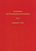 Cover: Die Best&auml;nde des Generallandesarchivs Karlsruhe - Kohlhammer