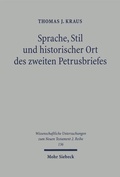 Cover: Sprache, Stil und historischer Ort des zweiten Petrusbriefes - Mohr Siebeck