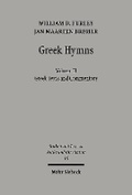 Cover: Greek Hymns - Mohr Siebeck