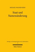 Cover: Staat und Namens&auml;nderung - Mohr Siebeck