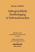 Abbildung von: Außergerichtliche Streitbeilegung in Verbrauchersachen - Mohr Siebeck