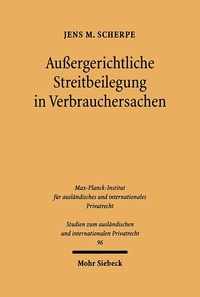 Abbildung von: Außergerichtliche Streitbeilegung in Verbrauchersachen - Mohr Siebeck