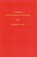 Cover: Die Best&auml;nde des Generallandesarchivs Karlsruhe - Kohlhammer