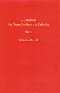 Abbildung von: Die Bestände des Generallandesarchivs Karlsruhe - Kohlhammer