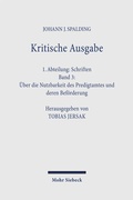 Cover: Kritische Ausgabe - Mohr Siebeck