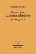 Cover: Angemessene Au&szlig;enhandelsfreiheit im Vergleich - Mohr Siebeck