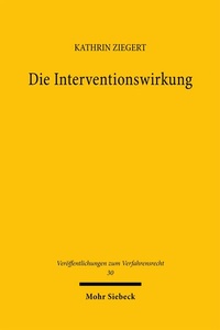 Abbildung von: Die Interventionswirkung - Mohr Siebeck