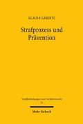 Bild: Strafprozess und Pr&auml;vention - Mohr Siebeck