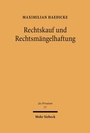 Cover: Rechtskauf und Rechtsmängelhaftung - Mohr Siebeck