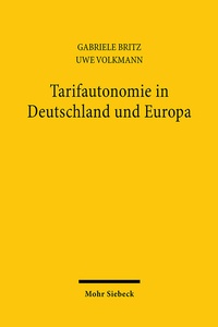 Abbildung von: Tarifautonomie in Deutschland und Europa - Mohr Siebeck