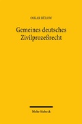 Abbildung von: Gemeines deutsches Zivilprozeßrecht - Mohr Siebeck