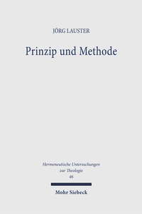 Enlarge image Cover: Prinzip und Methode - Mohr Siebeck