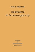 Cover: Transparenz als Verfassungsprinzip - Mohr Siebeck