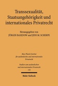 Cover: Transsexualit&auml;t, Staatsangeh&ouml;rigkeit und internationales Privatrecht - Mohr Siebeck