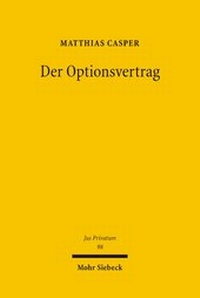 Enlarge image Cover: Der Optionsvertrag - Mohr Siebeck