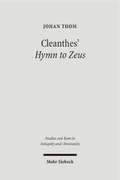 Cover: Cleanthes' Hymn to Zeus - Mohr Siebeck